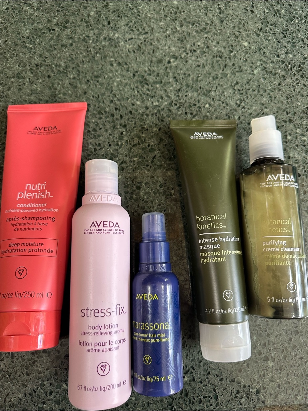 Aveda BUNDLE of 5 Hair and Skin Products - Pre-owned - Pre-used